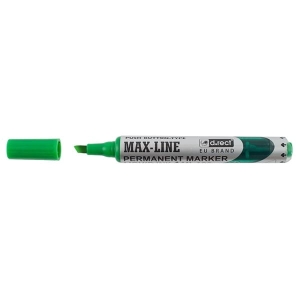 Marker permanentny z tłoczkiem ścięty D.RECT ML100 zielony /009943/
