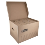 Pudło archiwizacyjne zbiorcze 431x333x294mm D.RECT brązowe 1szt. /110696/