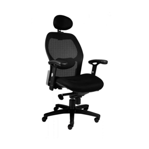 Krzesło obrotowe ERGOFLEX W-42C czarne /W-42C-CZARNE TS06 [S]/ (rozmontowane)