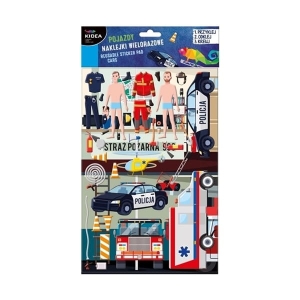 Naklejki wielorazowe pojazdy/auta KIDEA 1szt. /NWPKA/