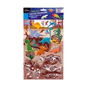 Naklejki wielorazowe KIDEA dinozaury 1szt. /NWDKA/