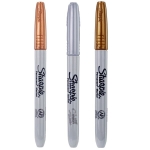 Marker pernamentny okrągły 1,0mm SHARPIE FINE metallic mix kolorów 3szt. /1986006/