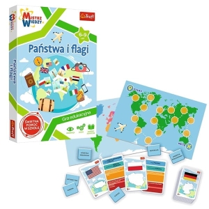 Gra edukacyjna państwa i flagi MISTRZ WIEDZY TREFL /133886/