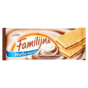 Ciastka wafle FAMILIJNE kakaowo-śmietankowe 180g