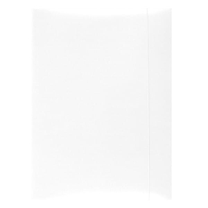 Teczka z gumką karton A4 300gsm 3-skrz biała