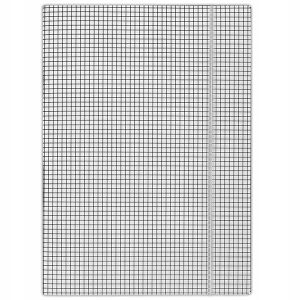 TECZKA Z GUMKĄ TEKTUROWA DONAU BIAŁA KRATA