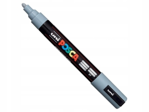 MARKER Z FARBĄ PLAKATOWĄ UNI POSCA PC-5M SZARY NR 37