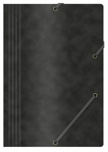 TECZKA Z GUMKĄ A4 PRESZPANOWA 390g OFFICE PRODUCT CZARNA 1szt.