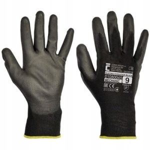 RĘKAWICE MONTAŻOWE EVOLUTION BLACK POLIESTER CZARNE ROZMIAR 10/XL 2szt.