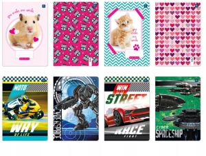 ZESZYT A5 16 GŁADKI DANMARK MIX 1szt.