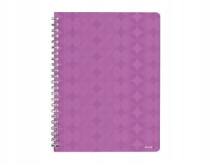 ZESZYT LEITZ RETRO CHIC, A4, W KRATKĘ, FIOLETOWY