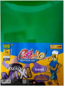 PAPIER KSERO KOLOR A4/80 5 KOLORÓW PASTELLO MIX