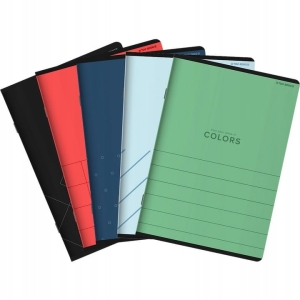ZESZYT A5 96K KRATKA MARGINES LAMIN. TOP 2000 COLORS MIX WZORÓW 1szt.