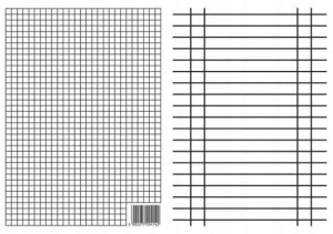 LINIUSZEK A4 kratka i linia - 1szt.