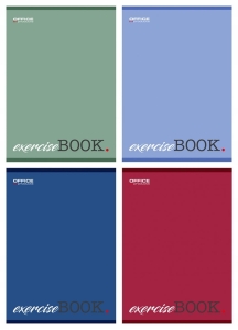 ZESZYT A5 80K KRATKA MARGINES OKŁADKA LAMINOWANA MIX KOLORÓW 1szt.