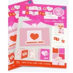Blok kreatywny A4 z naklejkami WALENTYNKI INTERDRUK
