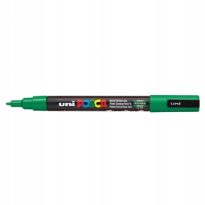 MARKER Z FARBĄ PLAKATOWĄ OKRĄGŁY 0,9-1,3mm UNI POSCA PC-3M ZIELONY