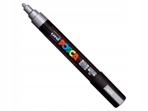 MARKER Z FARBĄ PLAKATOWĄ UNI POSCA PC-5M SREBRNY NR 26