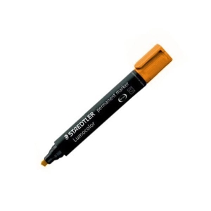 Marker permanentny ścięty 2,0-5,0mm STAEDTLER LUMOCOLOR pomarańczowy /S350-4/