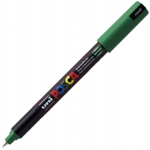 Marker z farbą plakatową igłowy 0,7mm UNI POSCA PC-1MR zielony NR 6 1szt. /UNPC1MR/DZI/ /138390/