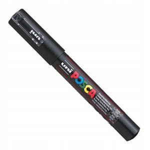 Marker z farbą plakatową okrągły 0,7mm UNI POSCA PC-1M czarny NR 24 1szt. /UNPC1M/DCA/ /138358/