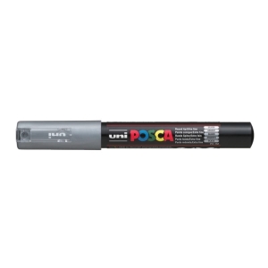 Marker z farbą plakatową okrągły 0,7mm UNI POSCA PC-1M srebrny NR 26 1szt. /UNPC1M/DSR/ /138371/