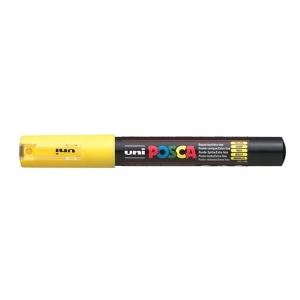 Marker z farbą plakatową okrągły 0,7mm UNI POSCA PC-1M żółty NR 2 1szt. /UNPC1M/DZO/ /138376/