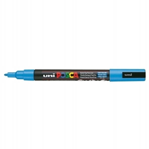 Marker z farbą plakatową okrągły 0,9-1,3mm UNI POSCA PC-3M błękitny NR 48 1szt. /UNPC3M/DBL/ /138395/