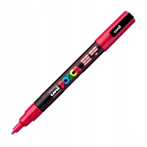 Marker z farbą plakatową okrągły 0,9-1,3mm UNI POSCA PC-3M bordowy NR 14 1szt. /UNPC3M/DBO/ /149572/