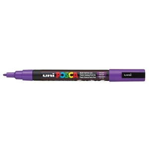 Marker z farbą plakatową okrągły 0,9-1,3mm UNI POSCA PC-3M fioletowy NR 12 1szt. /UNPC3M/DFI/ /138402/