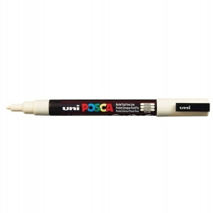 Marker z farbą plakatową okrągły 0,9-1,3mm UNI POSCA PC-3M kość słoniowa NR 46 1szt. /UNPC3M/DKS//138408/