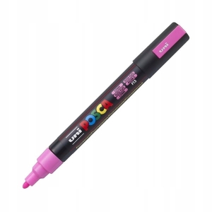 Marker z farbą plakatową okrągły 1,8-2,5mm UNI POSCA PC-5M fluorescencyjny różowy NR F13 1szt. /UNPC5M/DFLURO/ /149536/