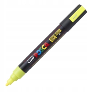 Marker z farbą plakatową okrągły 1,8-2,5mm UNI POSCA PC-5M fluorescencyjny żółty NR F2 1szt. /UNPC5M/DFLUZO/ /149534/