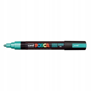 Marker z farbą plakatową okrągły 1,8-2,5mm UNI POSCA PC-5M metaliczny zielony NR M6 1szt. /UNPC5M/DMETZI/ /138443/