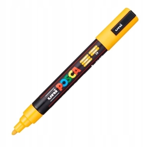 Marker z farbą plakatową okrągły 1,8-2,5mm UNI POSCA PC-5M ochra NR 19 1szt. /UNPC5M/DOC/ /177305/