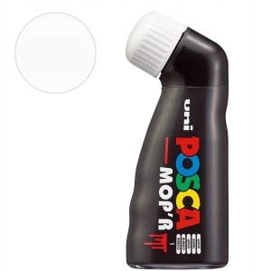 Marker z farbą plakatową okrągły końcówka z gąbki 3-19mm UNI POSCA PCM-22 biały NR 1 1szt.  /UNPCM22/BI/ /192496/