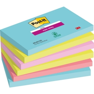 Notes samoprzylepny 76x127mm 6x90 kartek 655-6SS-COS paleta COSMIC 3M POST-IT SUPER STICKY 6szt.  /3M-76308871673/