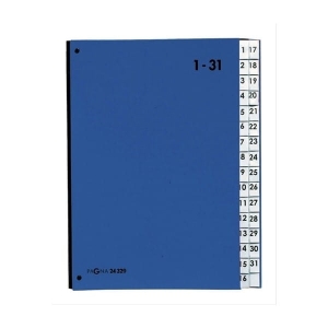 Teczka do podpisu/skorowidz 1-31 DURABLE granatowa /P2432902/