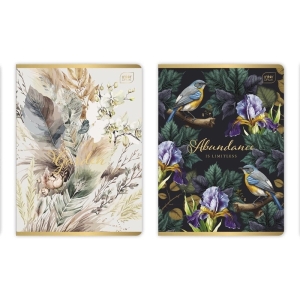 Zeszyt A5/96 kratka 70g brak adresówki okładka metaliczna INTERDRUK METALLIC SAVAGE mix wzorów 1szt. /ZE96#MS/