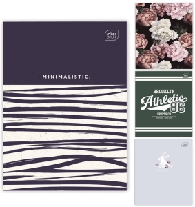 ZESZYT DO SŁÓWEK NOTES A6 32K KRATKA INTERDRUK MIX WZORÓW 1szt.