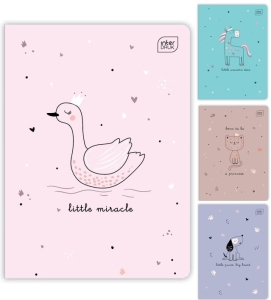 ZESZYT A5 16K TRZYLINIA KOLOROWA 70g OKŁADKA UV INTERDRUK PICCOLO MIX WZORÓW 1szt.