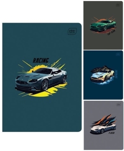 ZESZYT A5 16K KRATKA 70g OKŁADKA UV INTERDRUK SPEED MIX WZORÓW 1szt.