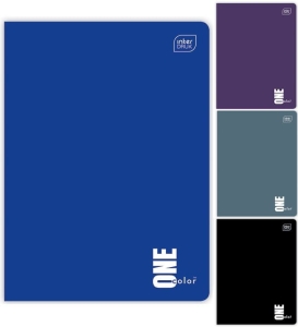 ZESZYT A5 96K KRATKA OKŁADKA INTERDRUK ONE COLOR MIX 1szt.