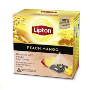 Herbata czarna piramidki LIPTON peach i mango 20szt.
