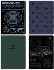 ZESZYT A5/60 LINIA 70g UV INTERDRUK BOYS MIX 1szt.