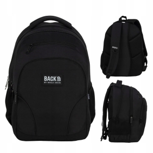 PLECAK SZKOLNY CZARNY 3-KOMOROWY 30L DERFORM BACKUP 6 MODEL W 56