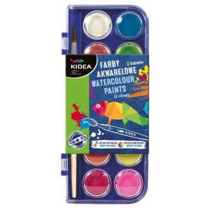FARBY AKWARELOWE KIDEA 12 KOLORÓW