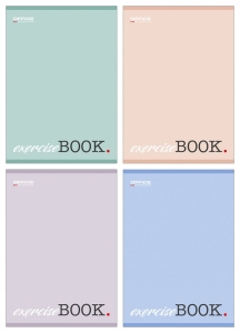 ZESZYT SZKOLNY A5 32K KRATKA MARGINES LAMINOWANY MIX PASTELOWY 1szt.