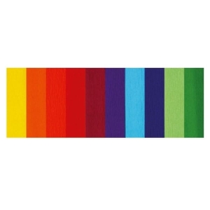 Bibuła marszczona MIX kolorów FIORELLO zestaw 10 sztuk /170-1606/