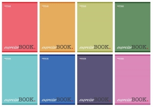 ZESZYT A5 60K LINIA MARGINES LAMINOWANY MIX KOL. PASTELOWYCH 1szt.